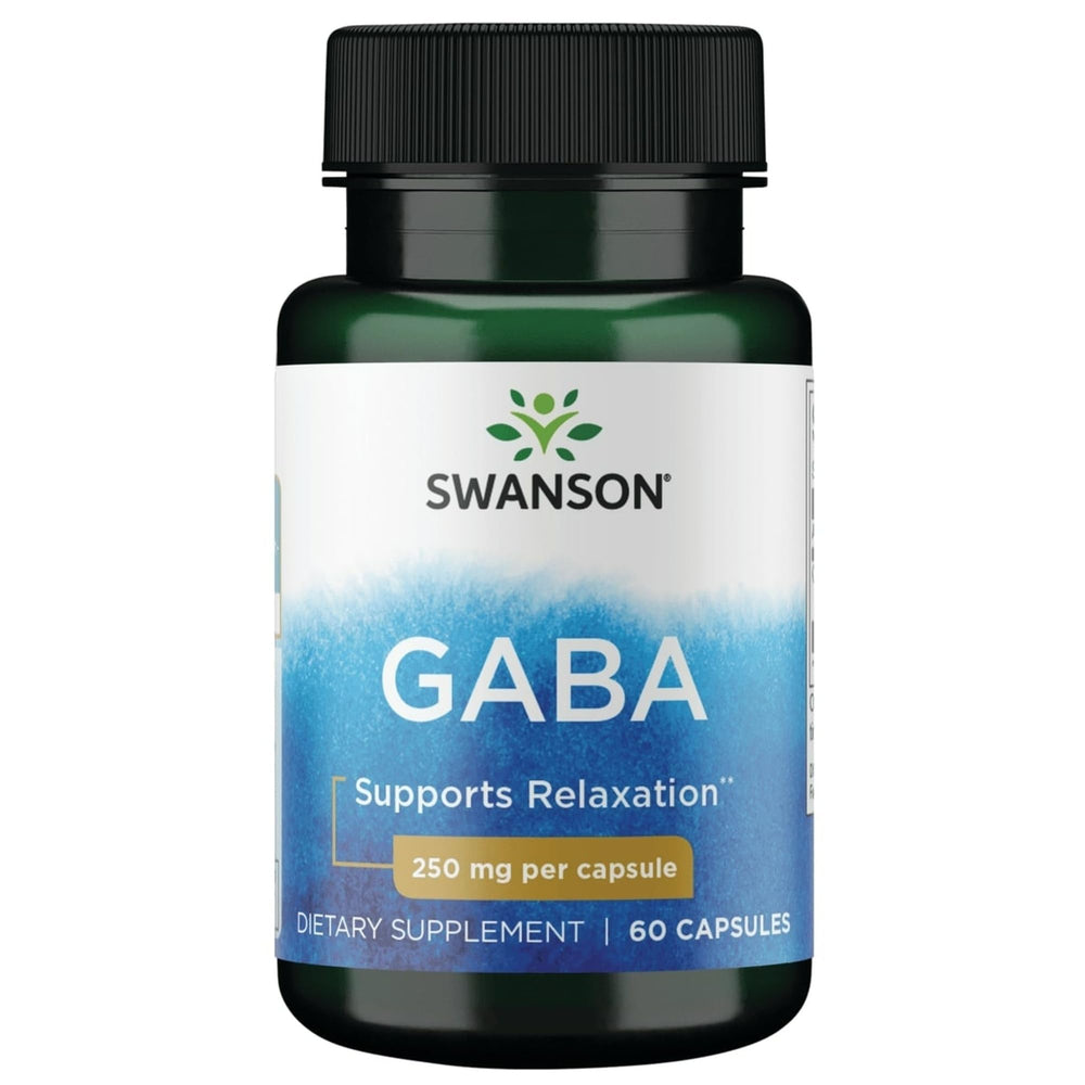 Swanson GABA bottle pour for easy daily use toward calm moments