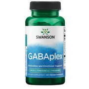 Swanson Gabaplex bottle front showing relaxation support formula