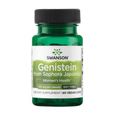 Swanson Genistein bottle front showing plant-based wellness packaging.