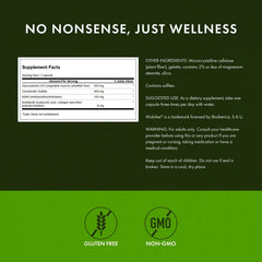 Label detail emphasizing GMP certification and purity testing for Swanson joint supplement