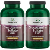 Swanson Glucosamine Sulfate 2KCl bottle front view highlighting joint support.