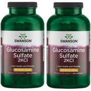 Swanson Glucosamine Sulfate 2KCl bottle front view highlighting joint support.
