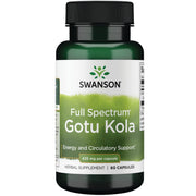 Swanson Gotu Kola bottle front showing the product for daily vascular support