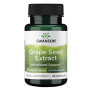 Swanson grape seed extract bottle with standardized potency for daily support.