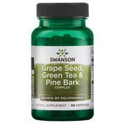 Swanson Grape Seed Green Tea Pine Bark Complex bottle for daily antioxidant support