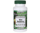 Swanson GRN Wild Blueberry bottle with 90 vegan capsules for daily antioxidant intake.