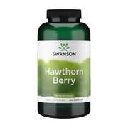 Swanson Hawthorn Berry bottle showing convenient daily antioxidant support
