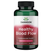 Swanson Healthy Blood Flow 60 SGELS bottle aiding daily circulation.