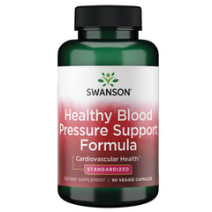 Swanson Healthy Blood Pressure veggie capsules bottle for daily support