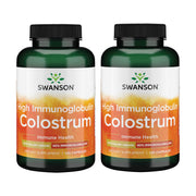Swanson High Ig Colostrum 500mg bottle front view emphasizing immune support potential.