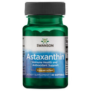 Swanson High Potency Astaxanthin 8 mg bottle shows a potent antioxidant option.