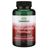 Swanson Homocysteine Formula bottle on white for daily support.