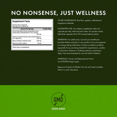 Swanson Horny Goat Weed Complex label detail emphasizing GMP heritage and quality