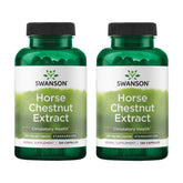 Swanson Horse Chestnut bottle label close-up highlighting standardized aescin content