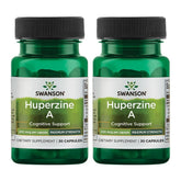 Swanson Huperzine A 200 mcg bottle with 30 capsules, ready for daily cognitive support.