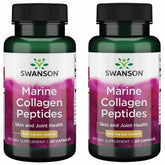 Swanson hydrolyzed fish collagen bottle front, promotes daily joint comfort and bone health