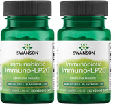 Swanson Immunobiotic Immuno-Lp20 bottle front — vegetarian capsules for immune support