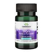 Swanson Iron bottle label showing daily energy support potential.