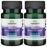 Swanson Iron ferrous fumarate capsule for daily energy support.