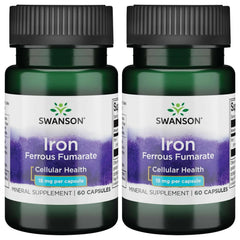 Swanson Iron ferrous fumarate capsule for daily energy support.