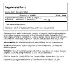 Swanson Kids Probiotic Natural Cherry packaging highlights vegan and non GMO formula for safe use
