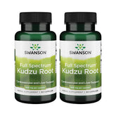 Swanson Kudzu Full Spectrum bottle image shows heart and liver wellness potential.