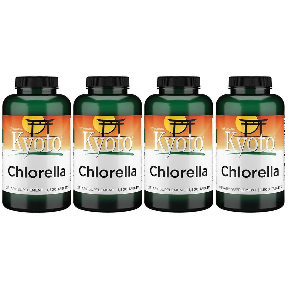 Swanson Kyoto chlorella bottle front for daily vegetarian wellness