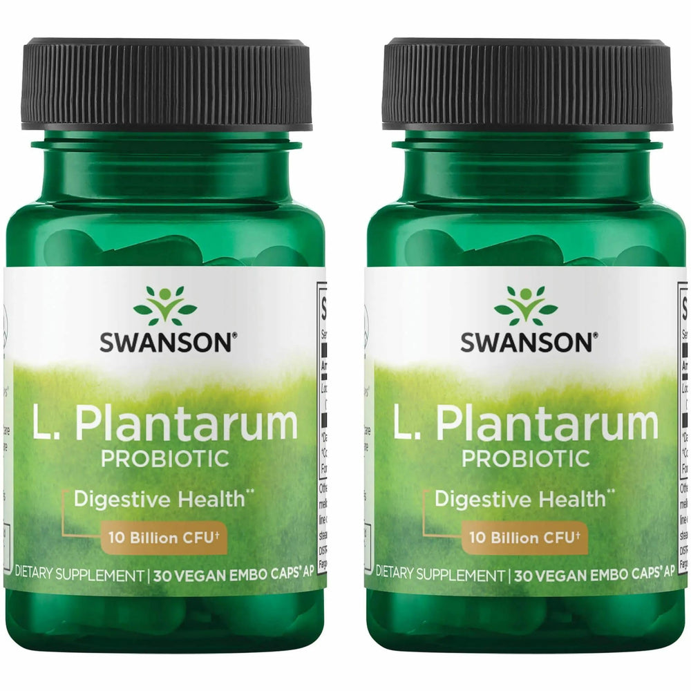 Swanson L. Plantarum bottle front label highlighting digestive balance support.
