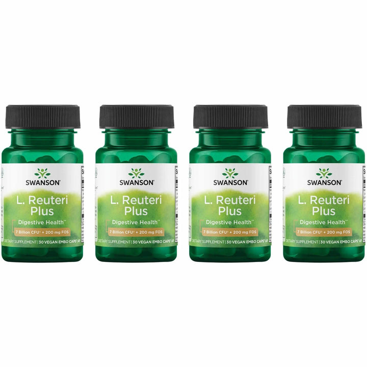 Swanson L Reuteri Probiotic Plus bottle front for daily digestive support