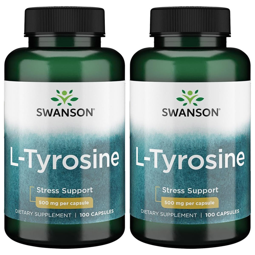 Swanson L-Tyrosine capsule close-up supports daily cognitive focus.