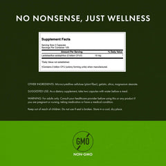 Swanson Lactobacillus Acidophilus label detail highlights non-GMO testing