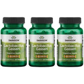 Swanson Lactobacillus Gasseri bottle front shows 3 billion CFU for gut balance