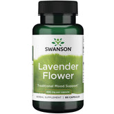 Swanson Lavender Flower bottle close-up for relaxation support