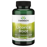 Swanson Licorice Root bottle with 450 mg capsules for daily support