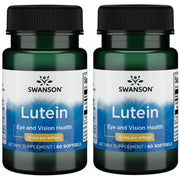 Swanson Lutein 10 mg softgel bottle supports eye comfort and everyday vision health.