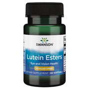 Swanson Lutein 20 mg bottle with capsules, supporting eye health.