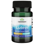 Swanson Lutein bottle front view supports daily eye health.