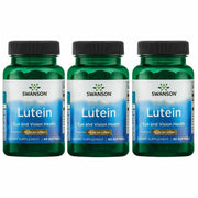 Swanson Lutein softgel bottle with 40 mg lutein for macular support.