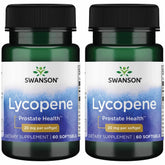 Swanson Lycopene softgels bottle on shelf offering antioxidant support
