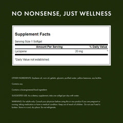 Swanson Lycopene softgels imagery suggesting easy daily supplementation routine.