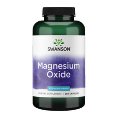 Swanson Magnesium 200 mg bottle highlights convenient daily wellness support