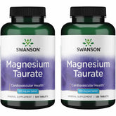 Swanson Magnesium Taurate bottle on shelf for daily mineral support