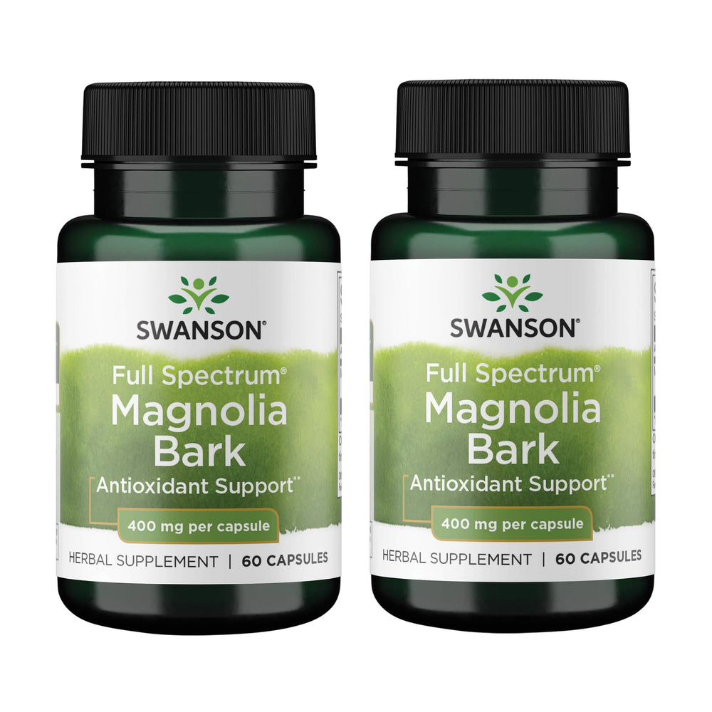 Swanson Magnolia Bark capsules bottle supports daily wellness and ease of use.