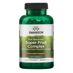 Swanson Mangosteen/Pomegranate/Noni Complex bottle for daily antioxidant support.
