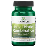 Swanson Milk Thistle Combination bottle front highlights quality and liver support potential.