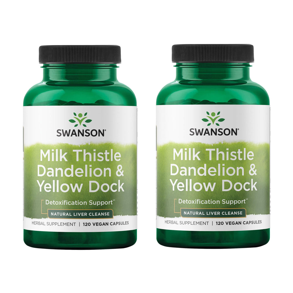 Swanson bottle featuring milk thistle blend for daily wellness routine