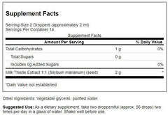 Swanson Milk Thistle Liquid Extract dropper dispensing for easy dosing