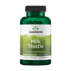 Swanson Milk Thistle standardized 80% silymarin bottle supports daily liver wellness