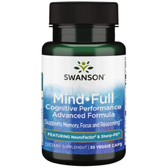 Swanson MindFull bottle front view suggests focus support for daily routines.