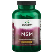 Swanson MSM 1500 mg bottle front for joint support and mobility
